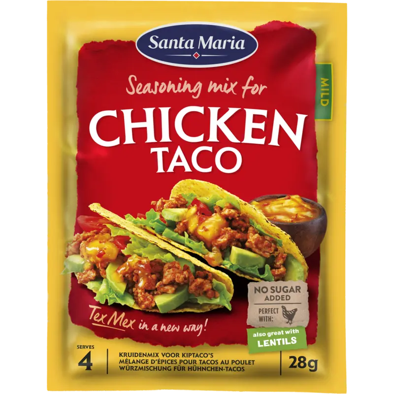Santa Maria Kruidenmix chicken taco