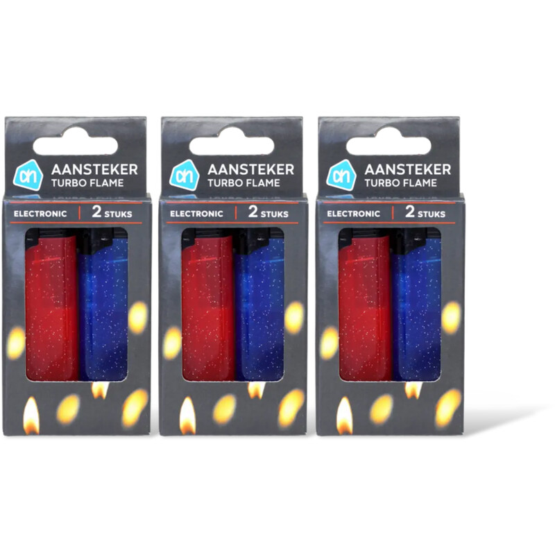 AH Elektronische aansteker F2 turbo 3-pack