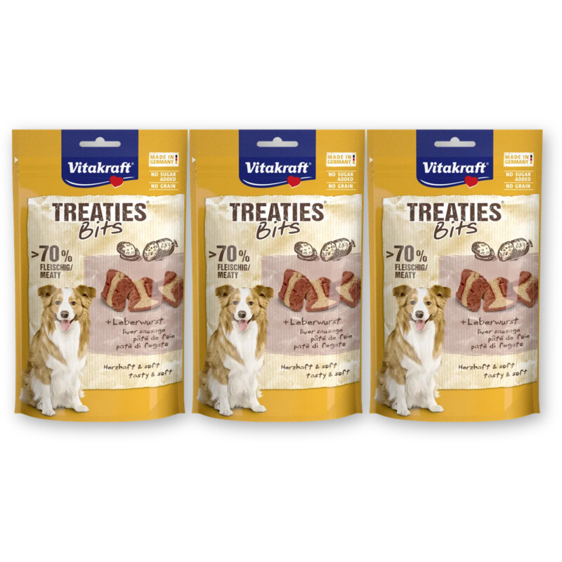 Vitakraft Treaties bits leverworst 3-pack