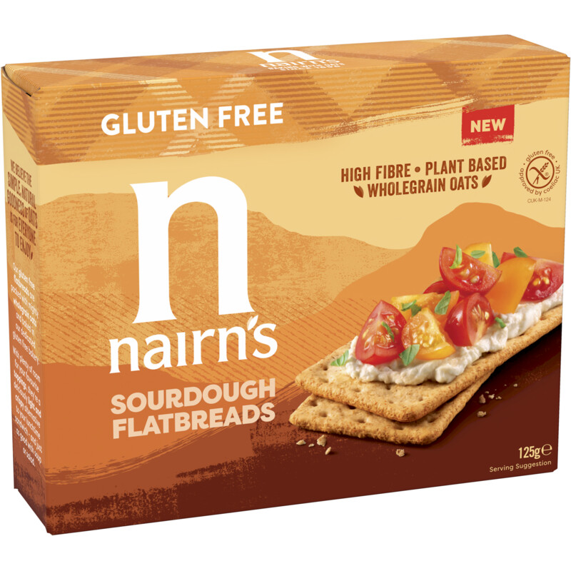 Een afbeelding van Nairn's Sourdough flatbreads gluten free