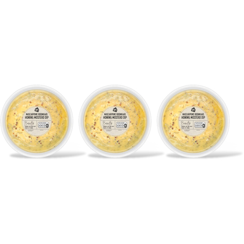 AH Mascarpone roomkaas honingmostrd dip 3pk