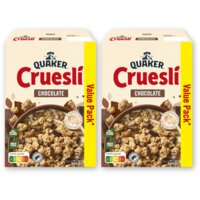 Quaker Cruesli chocolate value pack 2-pack