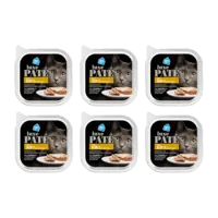 AH Luxe pate met kip en melktopping 6-pack
