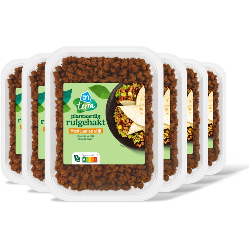 AH Terra Plantaardig rulgehakt Mexicaans 6-pack