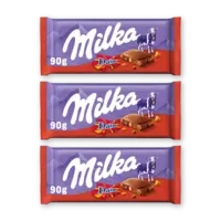 Milka Chocoladereep Daim 3-pack