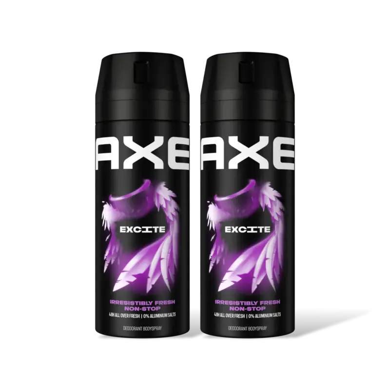 Axe Excite deodorant bodyspray 2-pack