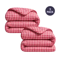 HappyBed 2 wasbare dekbedden 140x220 cm burgundy