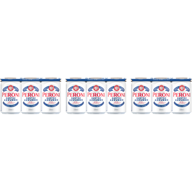 Peroni Nastro azzurro Italiaans bier 18-pack