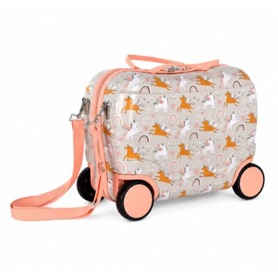Princess traveller Kids ride on trolley unicorn
