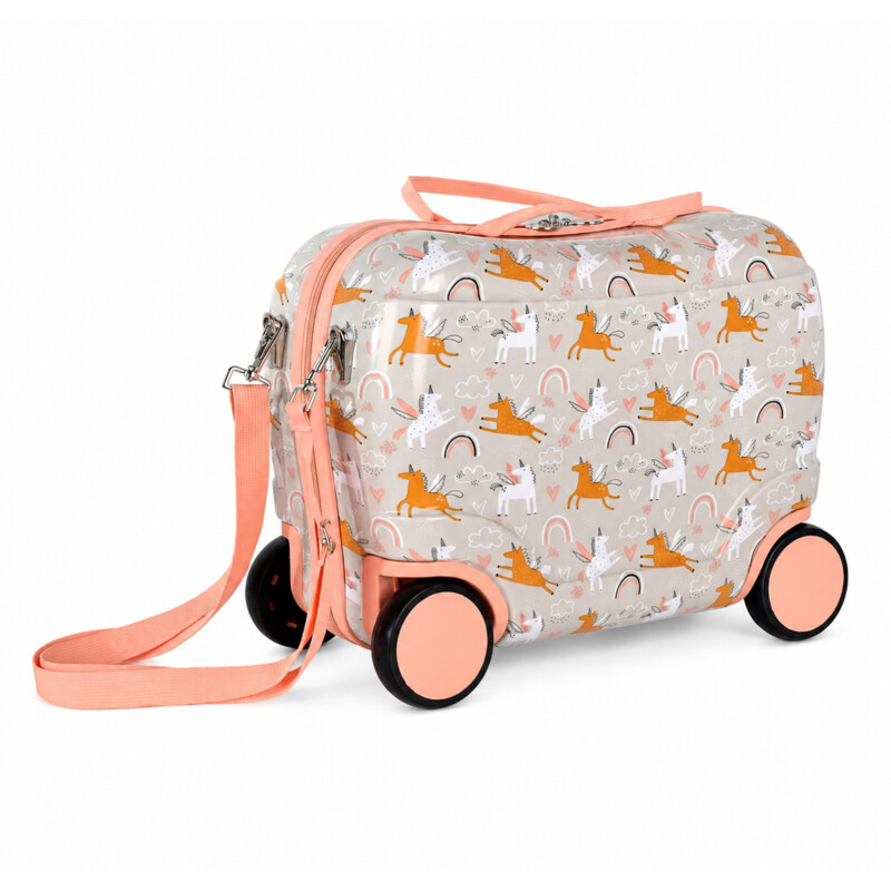Princess traveller Kids ride on trolley unicorn