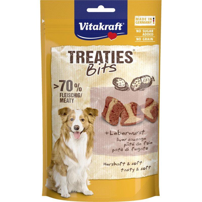 Een afbeelding van Vitakraft Treaties bits leverworst