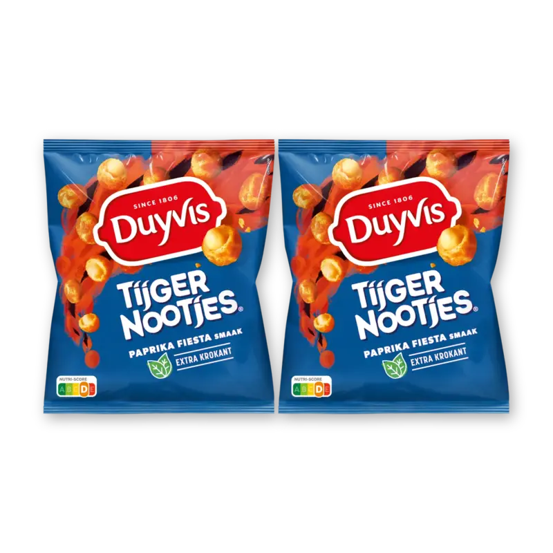 Duyvis Tijgernootjes paprika fiesta 2-pack