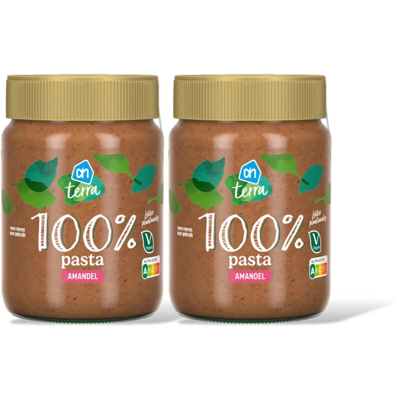 AH Terra Plantaardig 100% pasta amandel 2 pack