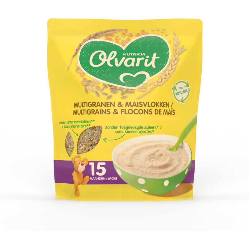 Een afbeelding van Olvarit Multigranen & maisvlokken 15m+