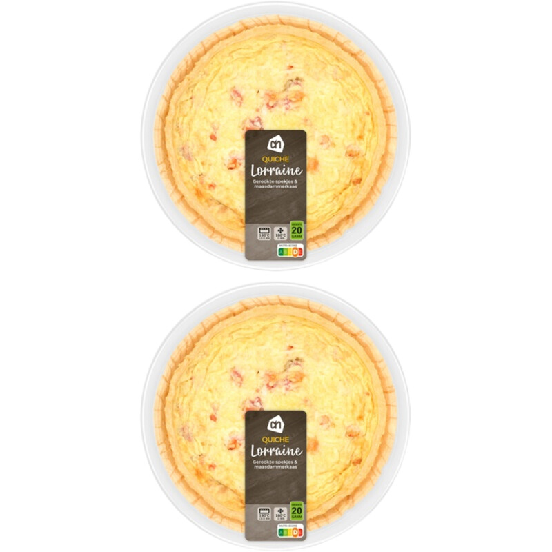 Een afbeelding van AH Quiche lorraine 2-pack