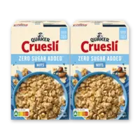 Quaker Cruesli zero sugar added nuts 2-pack