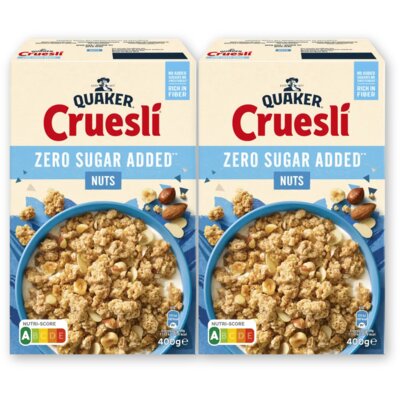 pdp-image-Quaker Cruesli zero sugar added nuts 2-pack