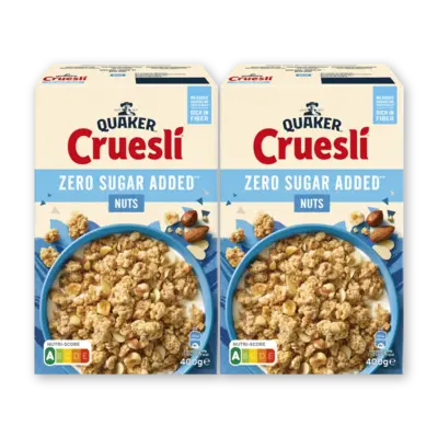 pdp-image-Quaker Cruesli zero sugar added nuts 2-pack