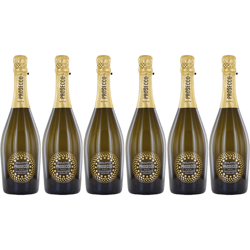 Een afbeelding van Solatio Prosecco spumante extra dry 6 flessen