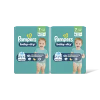 Pampers Baby-dry luiers maat 7 2-pack