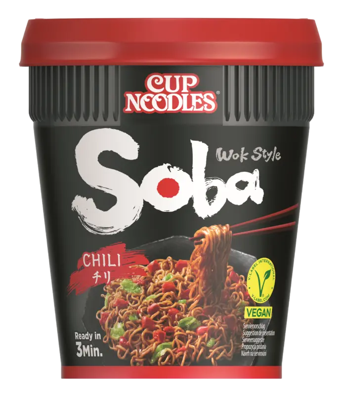 Nissin Soba cup noodles chili