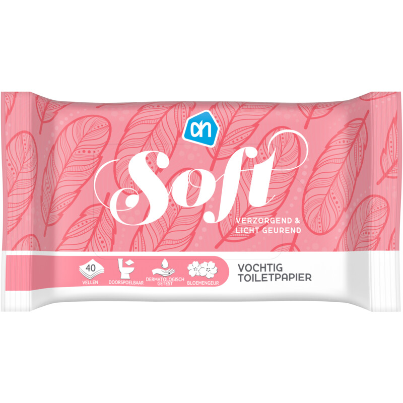 Een afbeelding van AH Vochtig toiletpapier soft