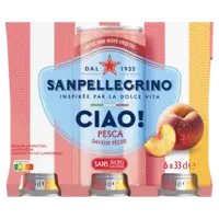 S. Pellegrino Ciao peach 6-pack
