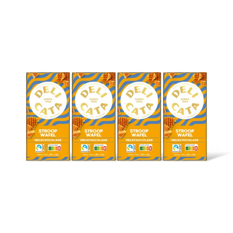 Reep melkchocolade stroopwafel 4-pack