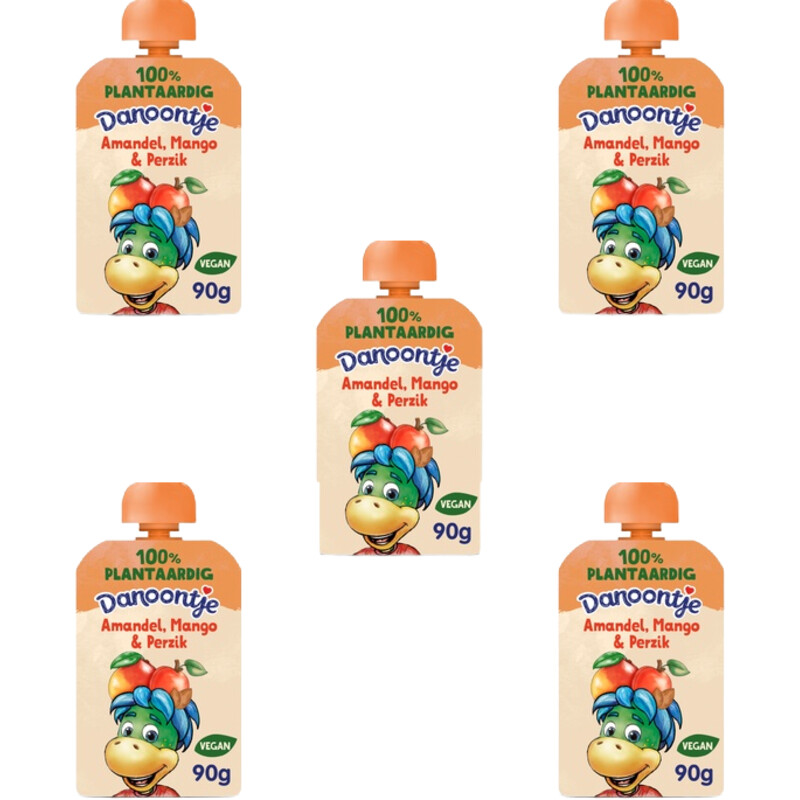Een afbeelding van Danoontje amandel, mango, perzik 5-pack