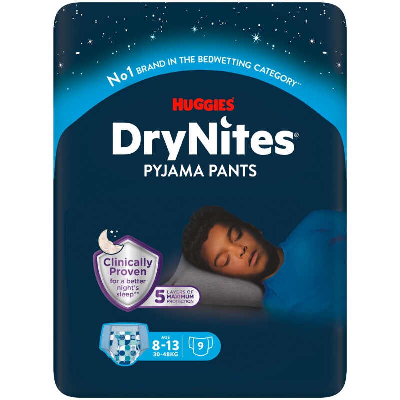 Een afbeelding van Huggies DryNites luierbroekjes jongen 8-13 jaar
