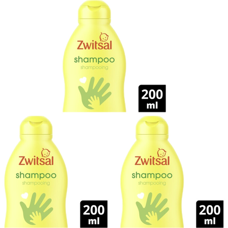 Een afbeelding van Zwitsal Baby Shampoo 3-pack
