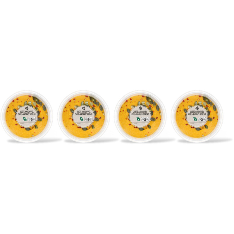 AH Zoete aardappel chili-madras spread 4-pk