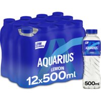 Een afbeelding van Aquarius Daily hydration lemon 12-pack