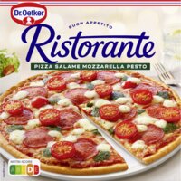 Een afbeelding van Dr. Oetker Ristorante pizza salami mozzarella pesto