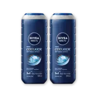 NIVEA Men cool kick shower gel 2-pack