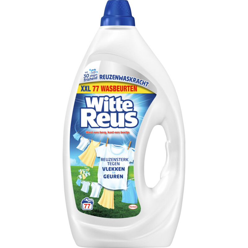 Witte Reus Wasmiddel vloeibaar gel wit