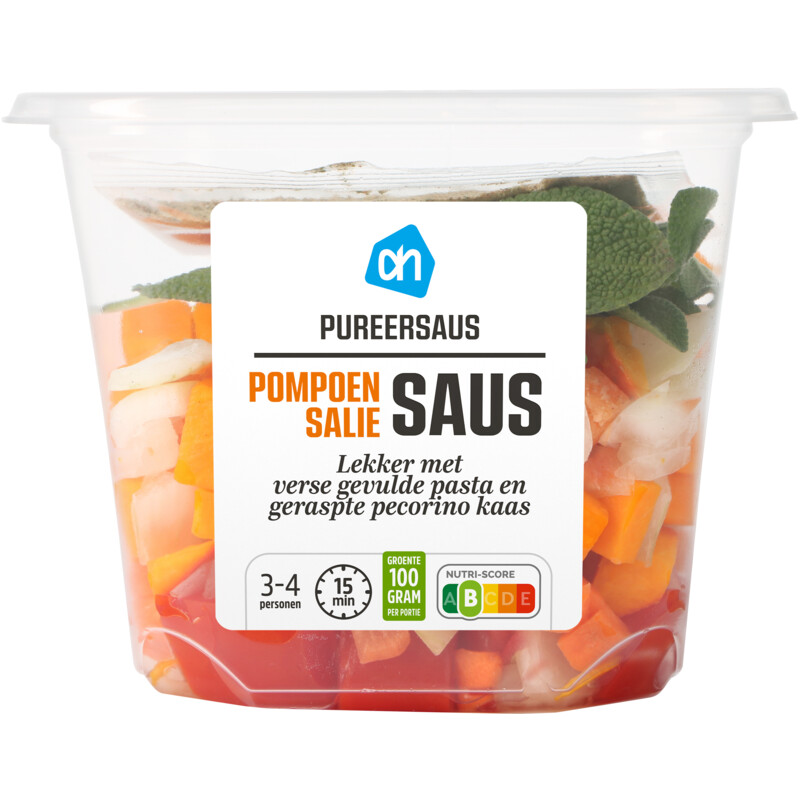 Een afbeelding van AH Pureersaus pompoen salie