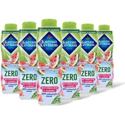 pdp-image-Karvan Cévitam Zero watermeloen & aardbei siroop 6-pack