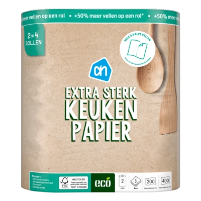 pdp-image-AH Eco Keukenpapier extra sterk 2=4 rollen
