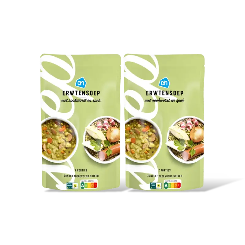 Erwtensoep met rookworst en spek 2-pack