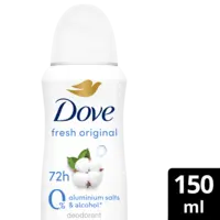 Dove Original 0% deodorant spray