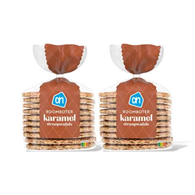 pdp-image-AH Roomboter karamel stroopwafels 2-pack