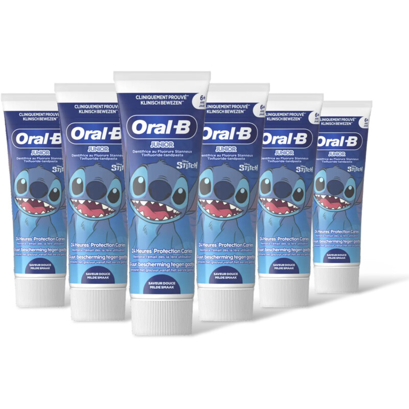 Oral-B Pro junior tandpasta 6-12 jaar 6-pack
