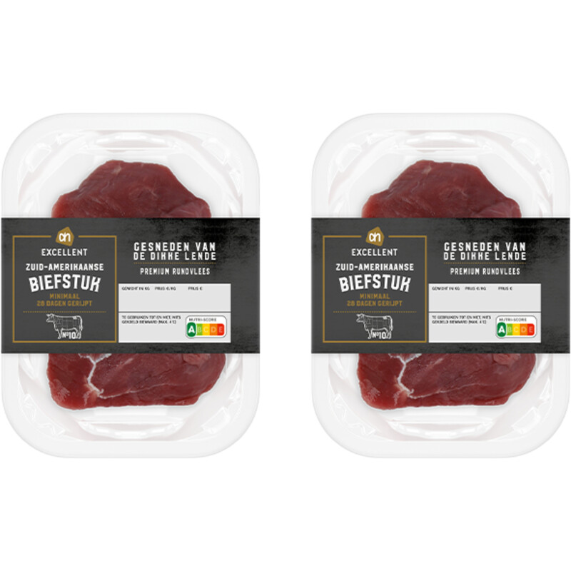 Een afbeelding van AH Excellent Excellent Biefstuk 2-pack