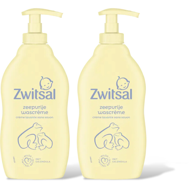 Zwitsal Baby zeepvrije wascrème 2-pack