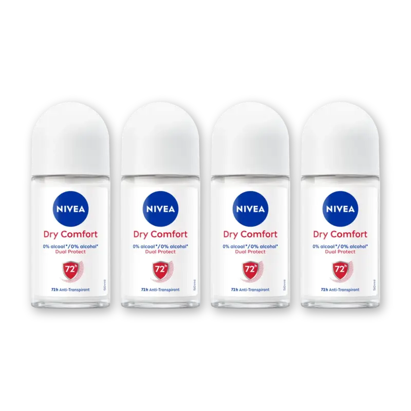 NIVEA Dry comfort anti transpirant rol 4pck