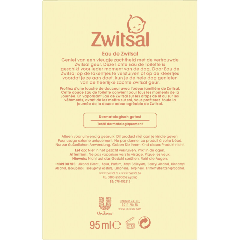 Een afbeelding van Zwitsal Baby eau de zwitsal