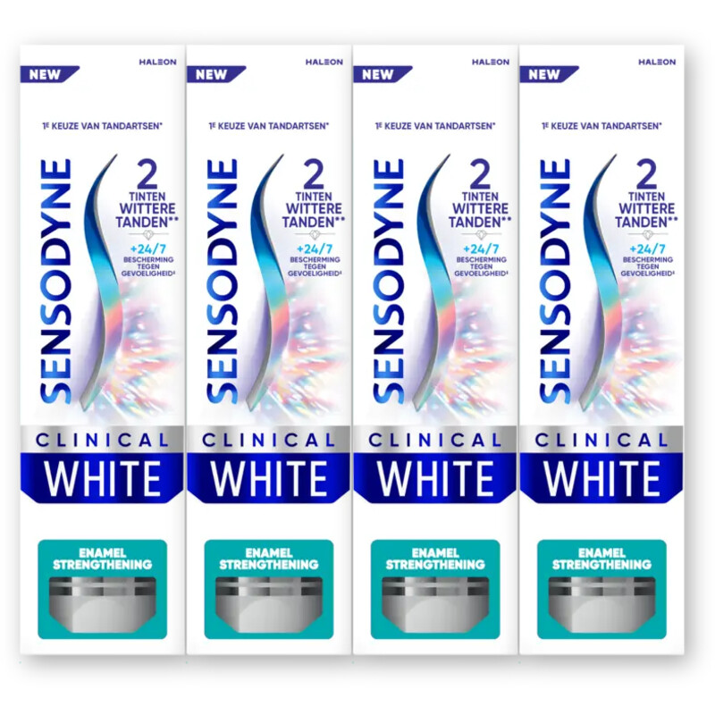 Sensodyne Clinical white enamel strengthening 4-pk