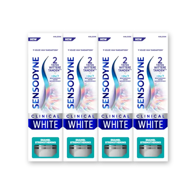 Sensodyne Clinical white enamel strengthening 4-pk