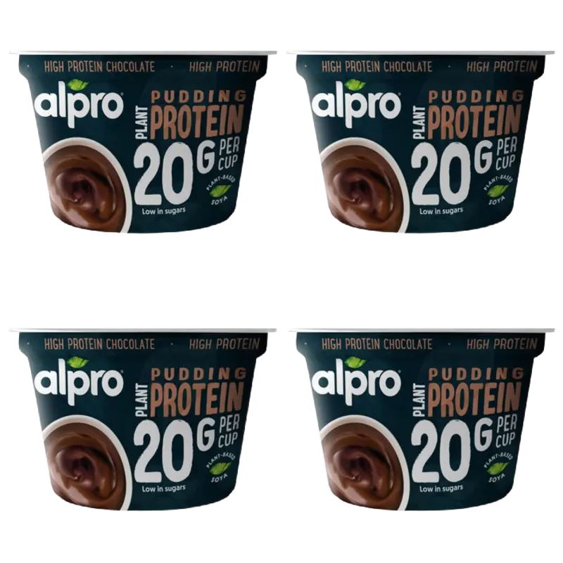 Alpro Protein pudding chocolade smaak 4-pack